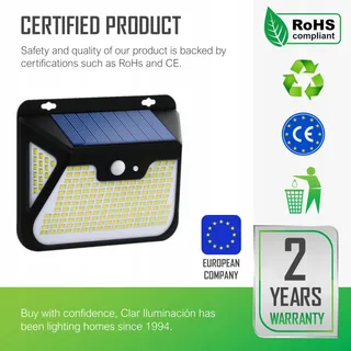 HYBEC Solarlampen Met Bewegingsmelder LED Tuin Waterdicht 6 Stuks — miniatuur 6