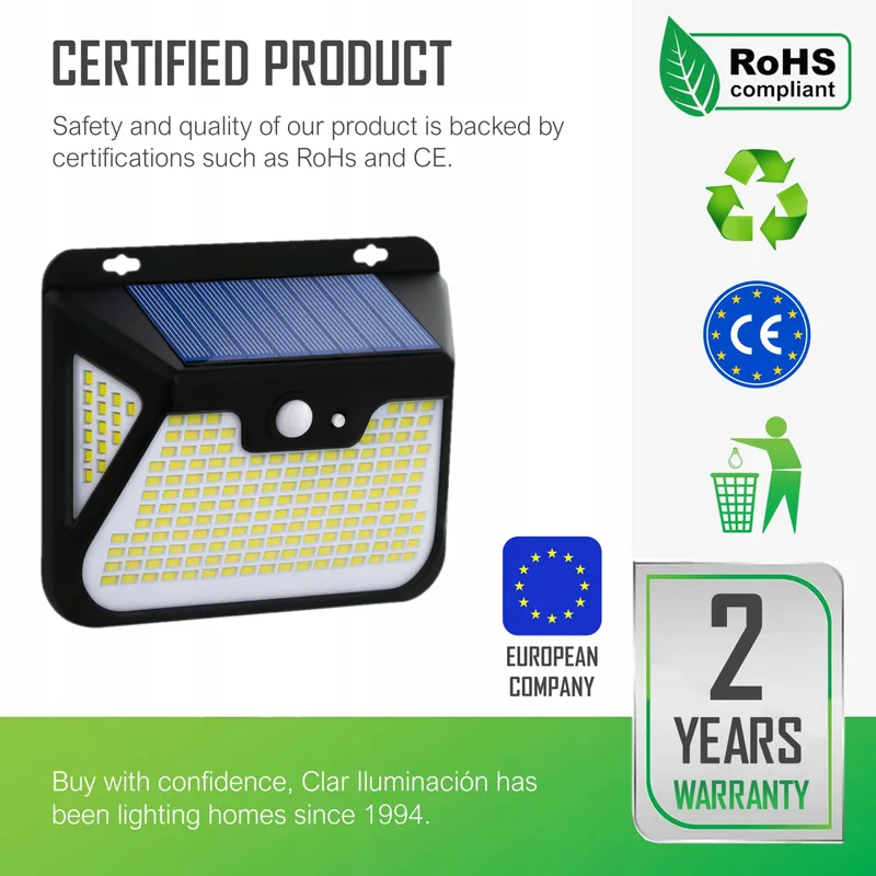 HYBEC Solarlampen Met Bewegingsmelder LED Tuin Waterdicht 6 Stuks — foto 6