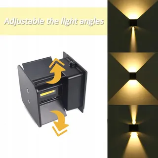 ZHMA Wandlamp Verstelbare Hoek Warm Licht Waterdicht 12W IP65 — miniatuur 3