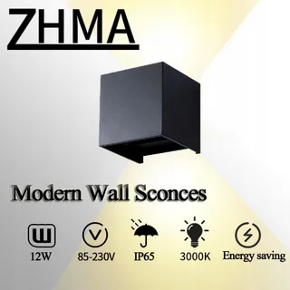 ZHMA Wandlamp Verstelbare Hoek Warm Licht Waterdicht 12W IP65 — miniatuur 6