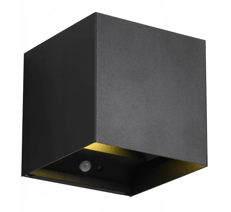REALITY LED Wandlamp Oplaadbaar Zwart Met Bewegingsmelder USB-C — foto 1
