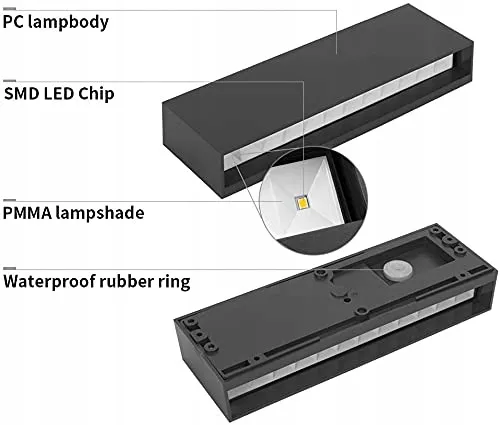 DAWALIGHT LED Wandlamp Waterdicht Warm Wit Buiten 6W IP65 — foto 4