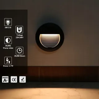 HLFVLITE LED Trapwandlamp Buiten Warmwit 3000K — miniatuur 3