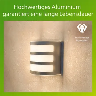 PHILIPS MyGarden Calgary LED Wandlamp Zilver Roestvrij Staal 3W — miniatuur 6
