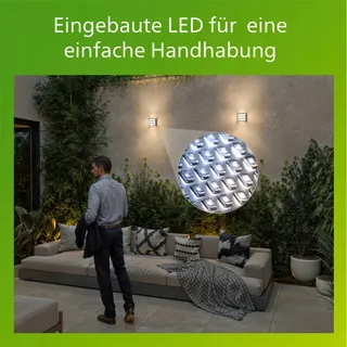 PHILIPS MyGarden Calgary LED Wandlamp Zilver Roestvrij Staal 3W — miniatuur 5
