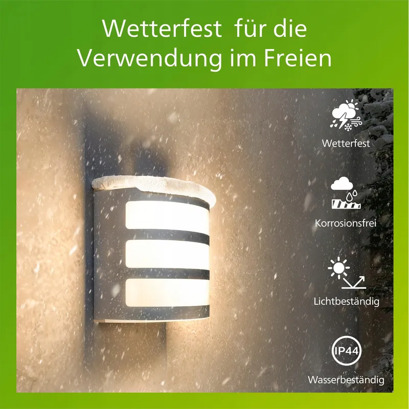 PHILIPS MyGarden Calgary LED Wandlamp Zilver Roestvrij Staal 3W — foto 4