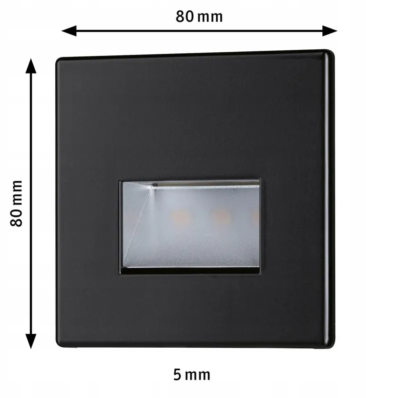 PAULMANN Edge Quadro Inbouwlamp Buiten Zwart Mat 230V 2700K — foto 4