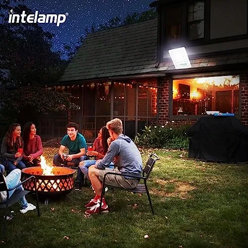 INTELAMP Solarlamp Bewegingssensor Afstandsbediening Waterdicht 3000LM IP65 — foto 9