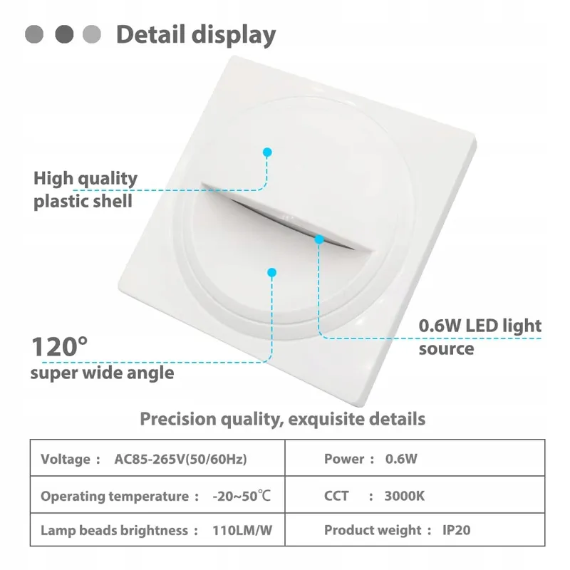 AROTELICHT LED Traplampen Ingebouwd Warm Wit 3000K — foto 3