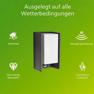 PHILIPS myGarden Bridge Buitenwandlamp Tuin Antraciet 15W — miniatuur 3