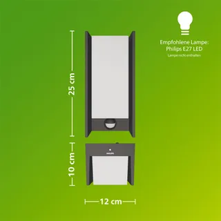 PHILIPS myGarden Bridge Buitenwandlamp Tuin Antraciet 15W — miniatuur 9