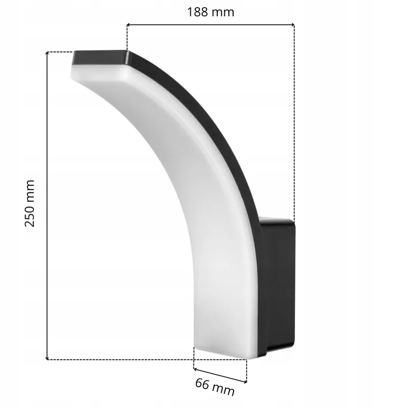 MIRATIC Moderne LED Buitenwandlamp Wit Waterdicht 20W — foto 5