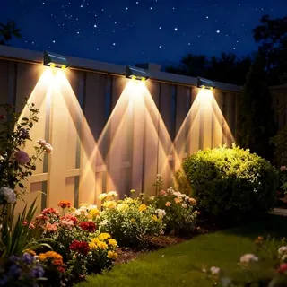 HQYNSS Solarlamp LED Tuin Balkon Terras IP65 4 Stuks — miniatuur 4