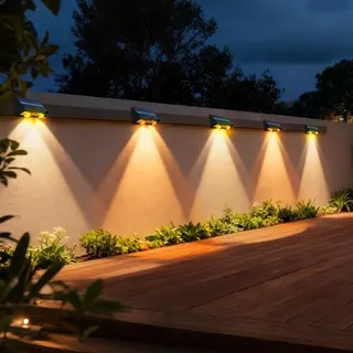 HQYNSS Solarlamp LED Tuin Balkon Terras IP65 4 Stuks — miniatuur 6