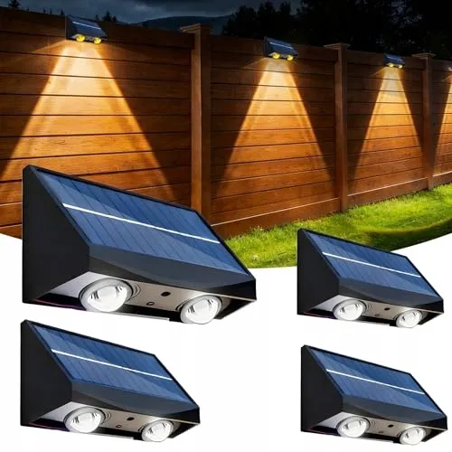HQYNSS Solarlamp LED Tuin Balkon Terras IP65 4 Stuks — foto 1