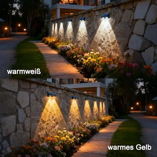 HQYNSS Solarlamp LED Tuin Balkon Terras IP65 4 Stuks — foto 5