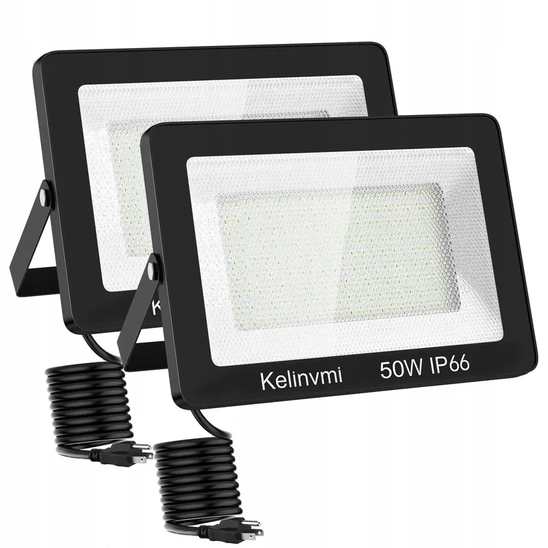 KELINVMI LED Schijnwerper Buiten Waterdicht Warmwit 50W 5000lm IP66 — foto 1
