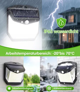 VANRANGER Solar Buitenlamp Bewegingsmelder Tuin 248LED IP65 — miniatuur 5