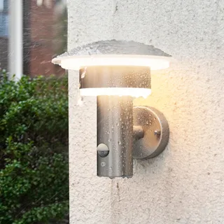 NBHANYUAN LED Buitenlamp Met Bewegingssensor Zilver Warm IP44 9W — miniatuur 1