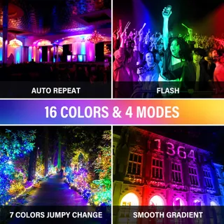 RIGIDON RGB Schijnwerper Met Afstandsbediening Waterdicht 100W 10000lm IP66 — miniatuur 5