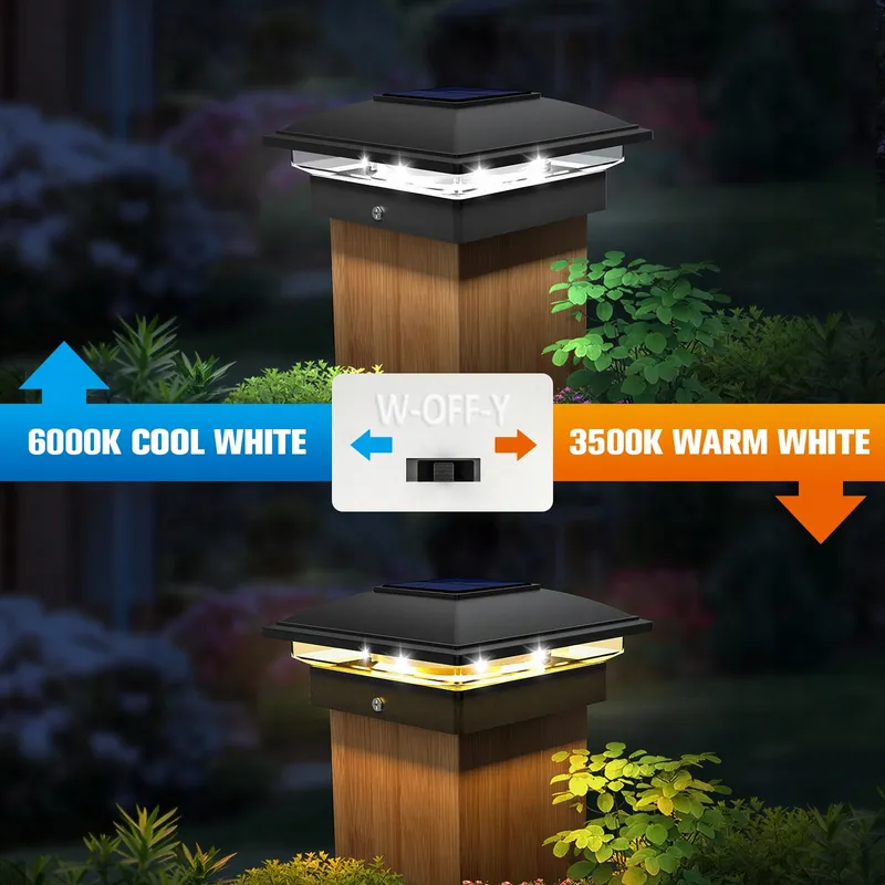 VOLISUN Solar Paallamp Buiten Waterdicht Tuin Terras — foto 4