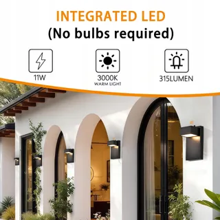 ALIGHTING LED Buitenlamp Schemersensor Warmwit 12W IP44 — miniatuur 2