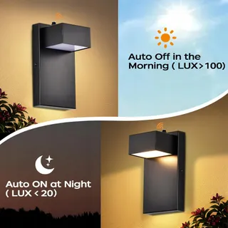 ALIGHTING LED Buitenlamp Schemersensor Warmwit 12W IP44 — miniatuur 3