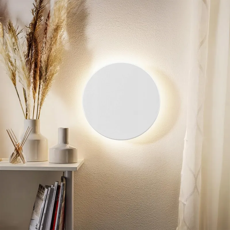 BRAYTRON LED Buitenwandlamp Wit Rond Balkon Terras 12W IP65 — foto 1