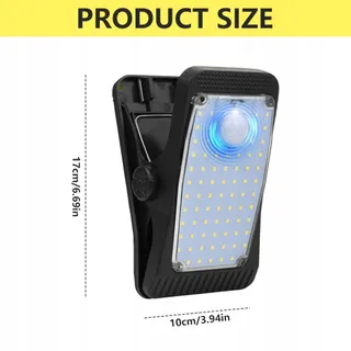 DHQKQG Solarlamp Bewegingssensor Waterdicht Terras 2 Stuks IP65 — miniatuur 7