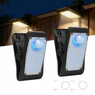 DHQKQG Solarlamp Bewegingssensor Waterdicht Terras 2 Stuks IP65 — miniatuur 8
