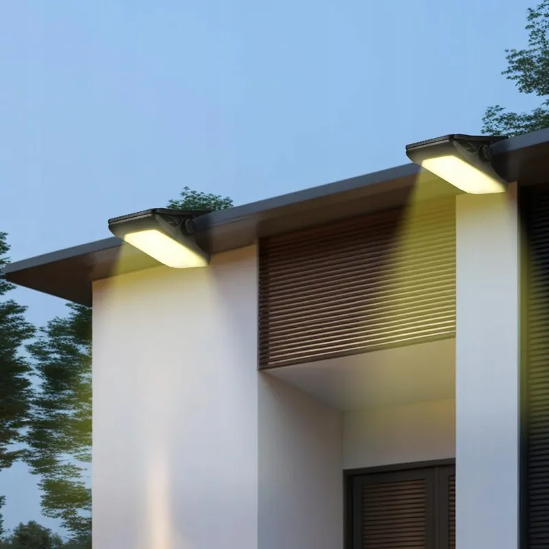 DHQKQG Solarlamp Bewegingssensor Waterdicht Terras 2 Stuks IP65 — foto 6