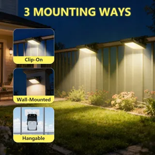 DHQKQG Solarlamp Bewegingssensor Waterdicht Terras 2 Stuks IP65 — miniatuur 5
