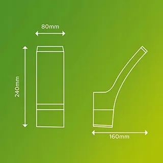 PHILIPS Splay LED Buitenlamp Antraciet 12W IP44 4000K — miniatuur 3