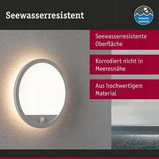 PAULMANN LED Paneellamp Bewegingssensor Wit Buiten 3000K IP44 — miniatuur 2