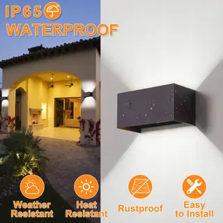 CELAVY LED Wandlamp Binnen Buiten Up-Down Balkon 6000K IP65 — miniatuur 2