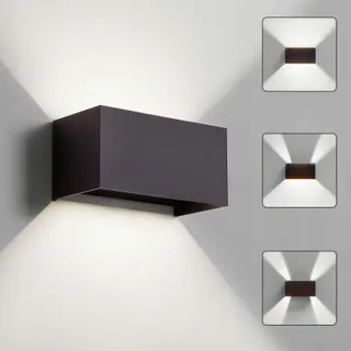 CELAVY LED Wandlamp Binnen Buiten Up-Down Balkon 6000K IP65 — miniatuur 1