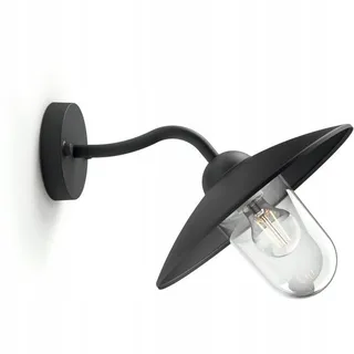 PHILIPS Hammock Buitenwandlamp Zwart Transparant Glas IP44 — miniatuur 4