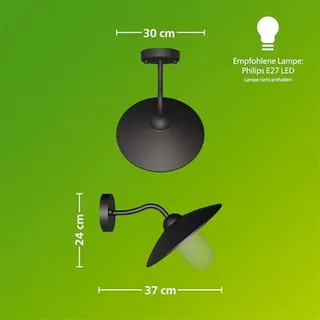 PHILIPS Hammock Buitenwandlamp Zwart Transparant Glas IP44 — miniatuur 2