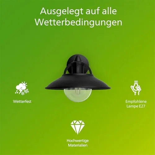 PHILIPS MyGarden Cormorant LED Buitenwandlamp Zwart 42W — foto 3