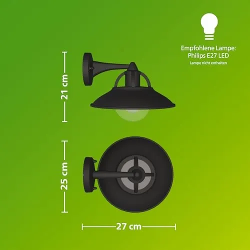 PHILIPS MyGarden Cormorant LED Buitenwandlamp Zwart 42W — foto 9