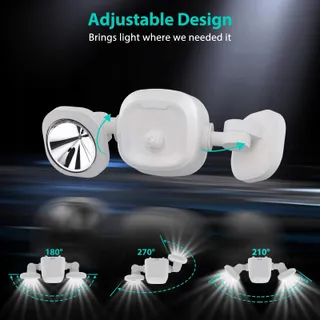 TOOWELL Buitenlampen Bewegingssensor Batterij Waterdicht 2 Stuks — miniatuur 3