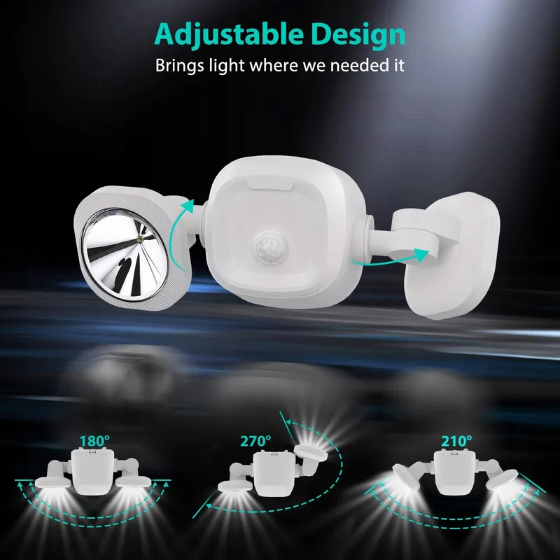 TOOWELL Buitenlampen Bewegingssensor Batterij Waterdicht 2 Stuks — foto 3