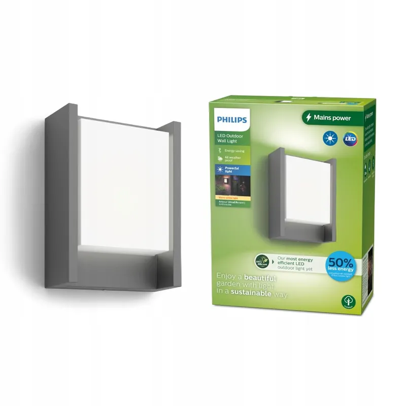 PHILIPS Outdoor LED Lamp Warm Wit Fel E27 8W 806lm — foto 1