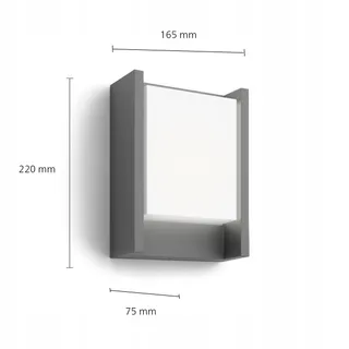 PHILIPS Outdoor LED Lamp Warm Wit Fel E27 8W 806lm — miniatuur 3
