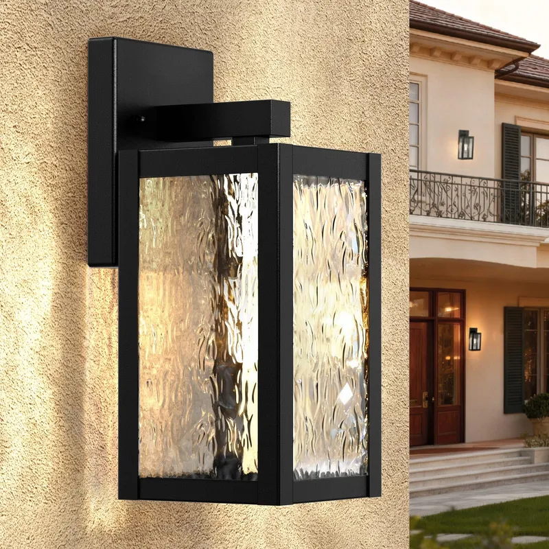WONDLUMI Vintage Buitenwandlamp Zwart Garage Balkon E27 IP44 — foto 1