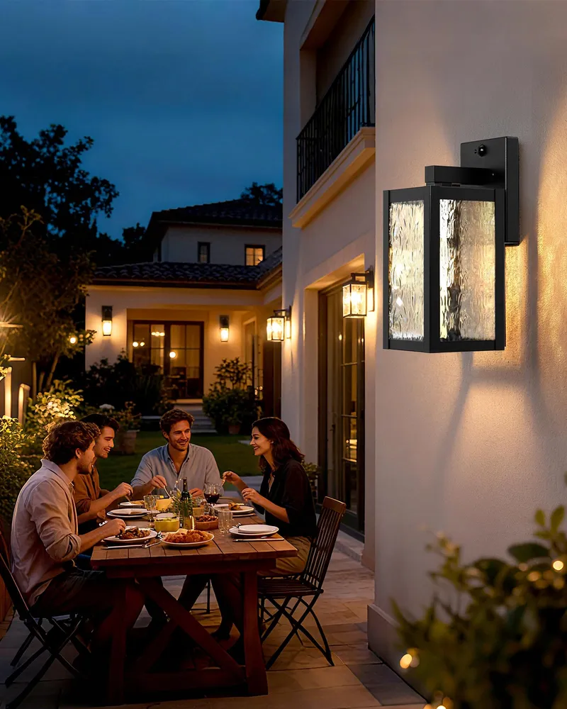 WONDLUMI Vintage Buitenwandlamp Zwart Garage Balkon E27 IP44 — foto 6