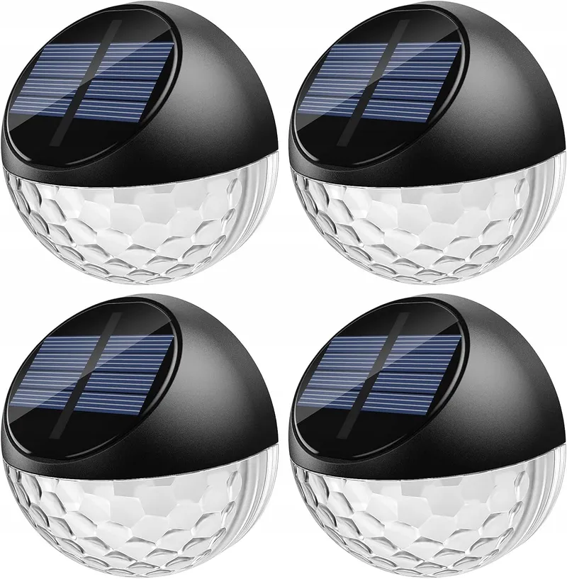 QUNTIS Solarlampen LED Tuin Terras Balkon Warmwit IP65 4 Stuks — foto 1