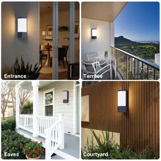 AIPSUN LED Wandlamp Modern Binnen Buiten Warmwit IP65 — miniatuur 3