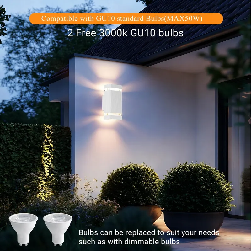 AIPSUN Up Down Buitenwandlamp Garage Gang Wit IP65 — foto 3
