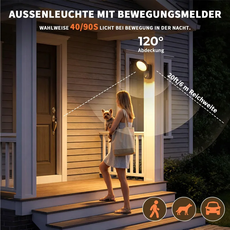 NIORSUN LED Lamp Bewegingsmelder Dimbaar Accu IP65 — foto 2